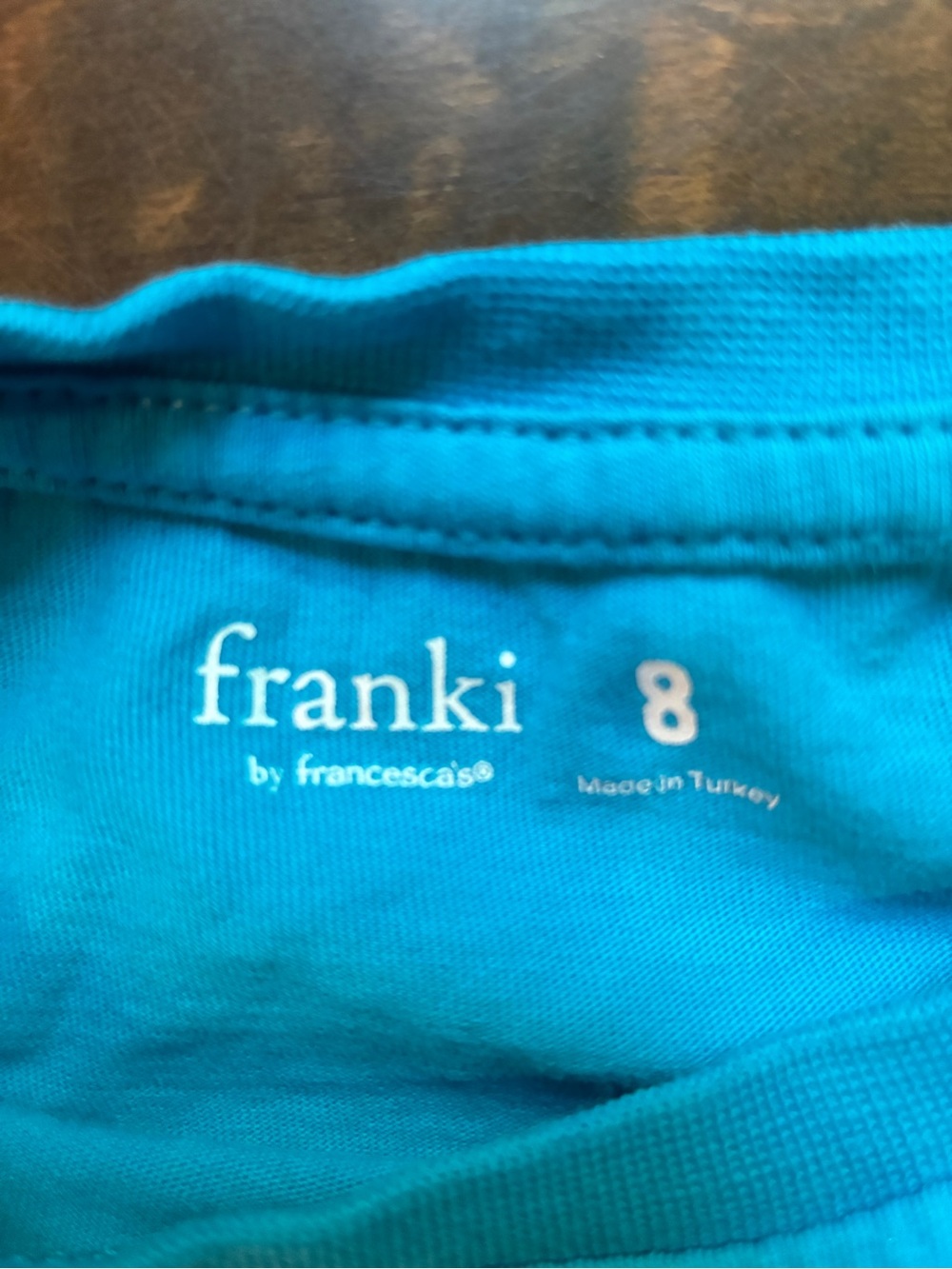 Francesca's Collections Turquoise Kids' ALOHA Tee with White Lettering - Picture 2 of 2